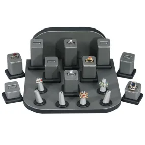 18-Piece Ring Slot Display Set