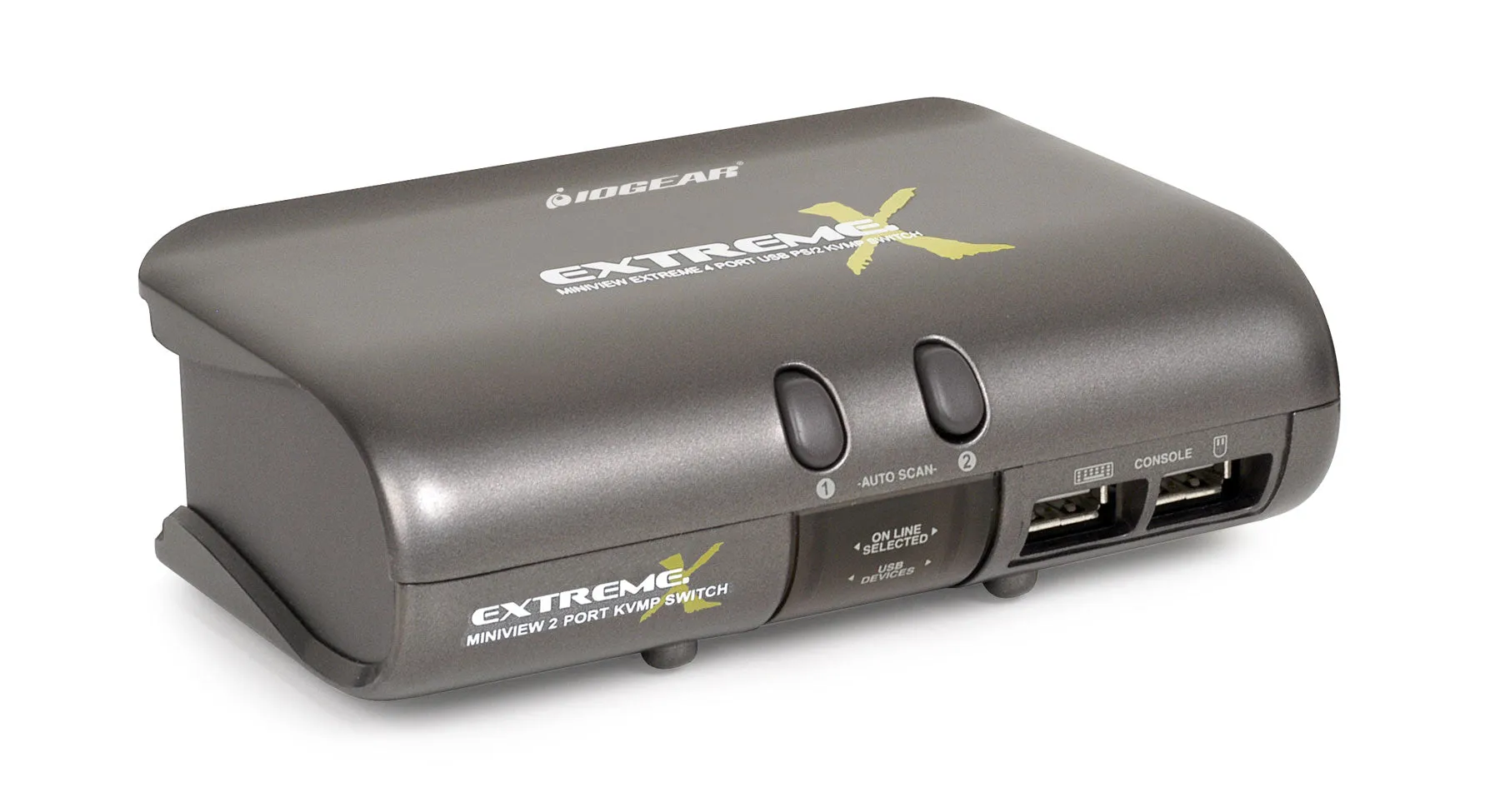 2-Port MiniView™ Extreme Multimedia KVMP Switch w/Cables