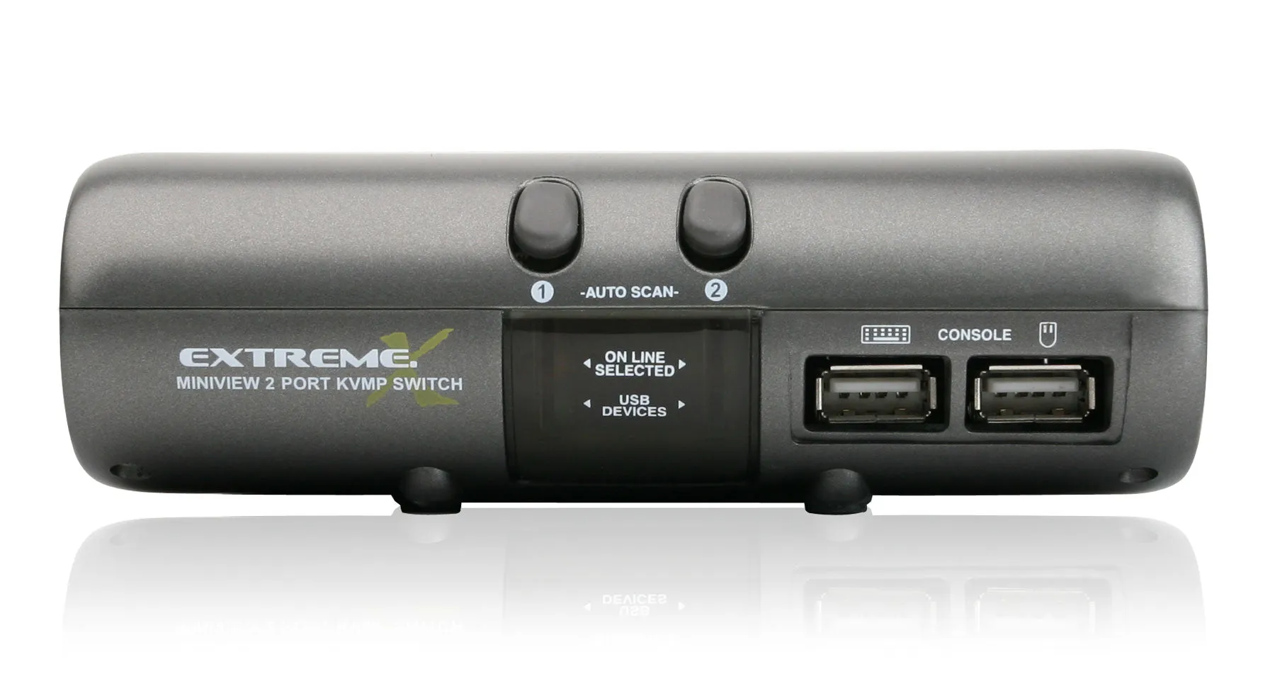 2-Port MiniView™ Extreme Multimedia KVMP Switch w/Cables