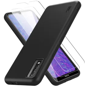 2 Screen Protectors   Case for Nokia C210 (Matte Black)