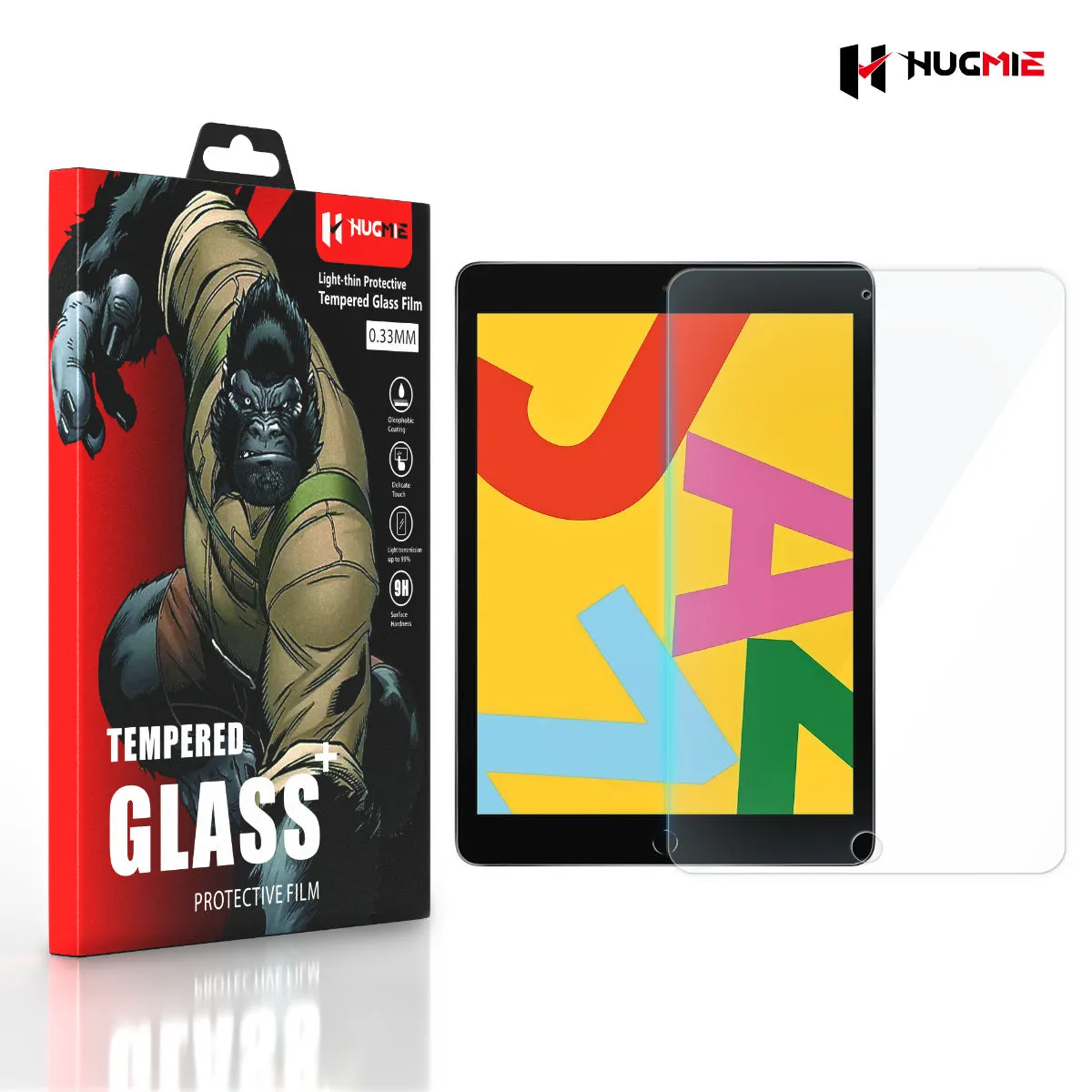 2x Hugmie® iPad 10.2" Tempered Glass Screen Protector