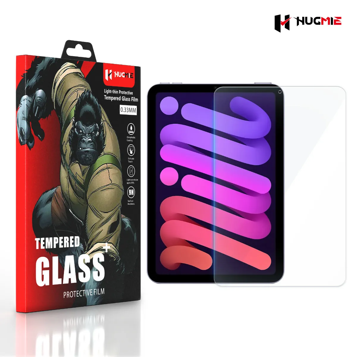 2x Hugmie® iPad Mini 6 Tempered Glass Screen Protector