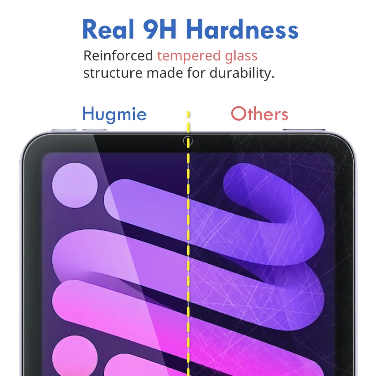 2x Hugmie® iPad Mini 6 Tempered Glass Screen Protector