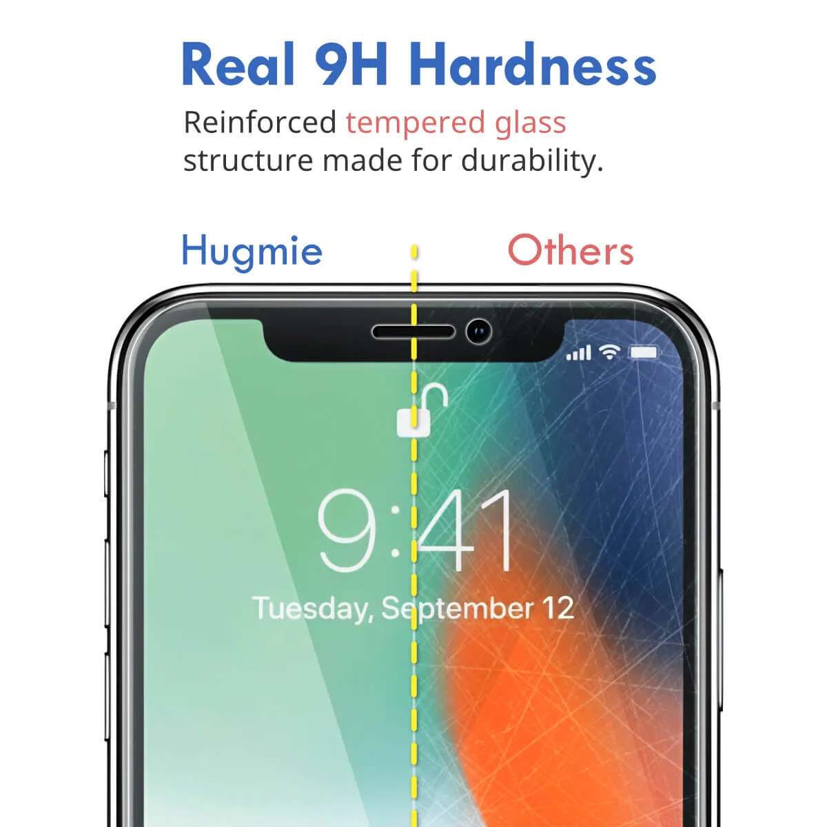 2x Hugmie® iPhone 11 Pro Max/XS Max Tempered Glass Screen Protector