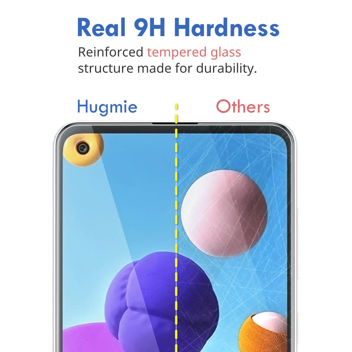 2x Hugmie® Samsung S22 Tempered Glass Screen Protector