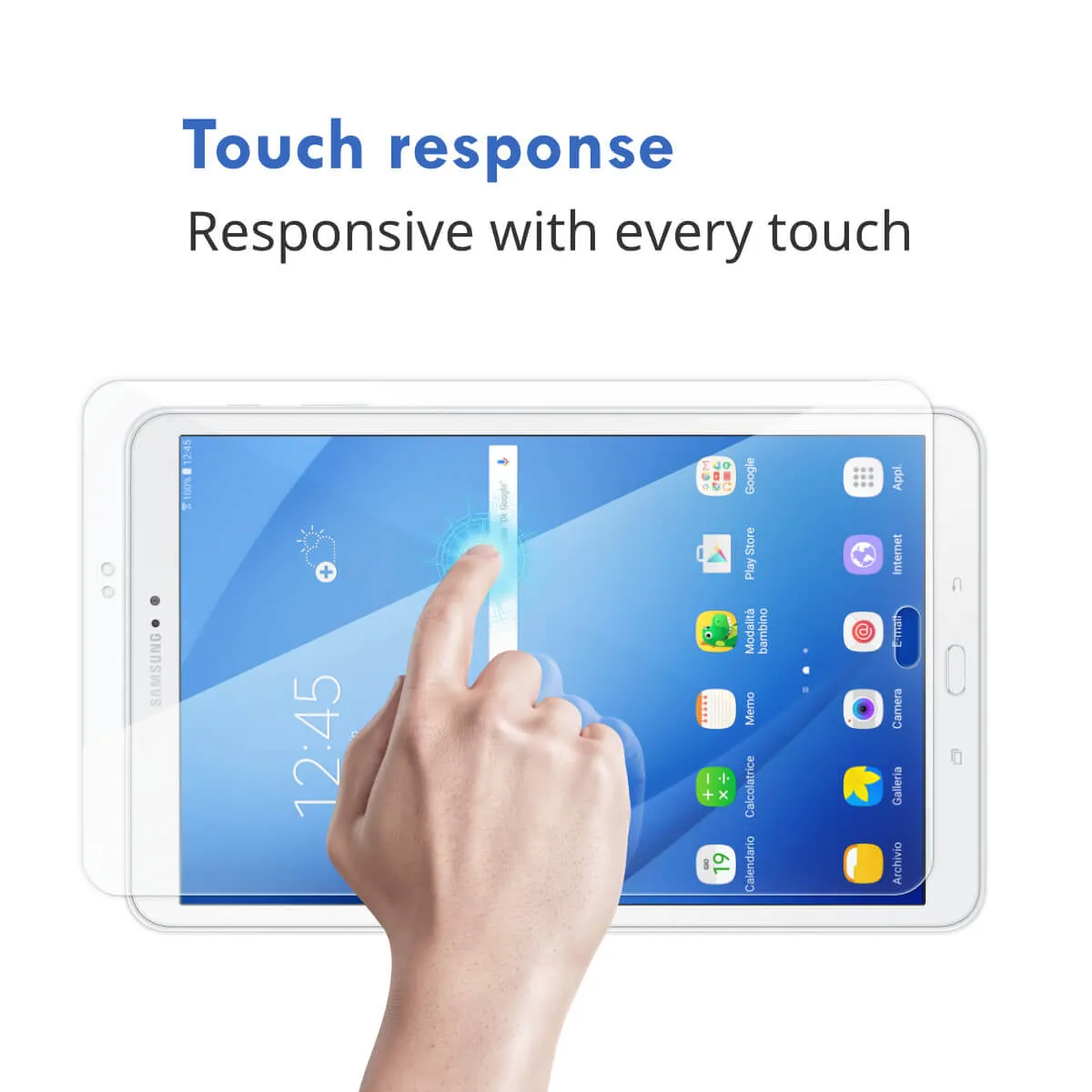 2x Hugmie® Samsung Tab A7 Lite T220 Tempered Glass Screen Protector