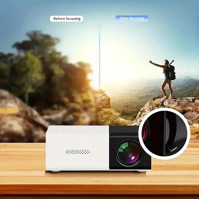 3000  Lumens HD Mini Projector with Remote