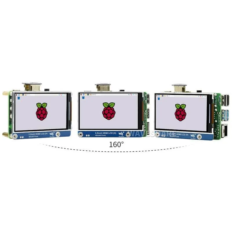 3.2" IPS HDMI LCD Display for Raspberry Pi (800x480)