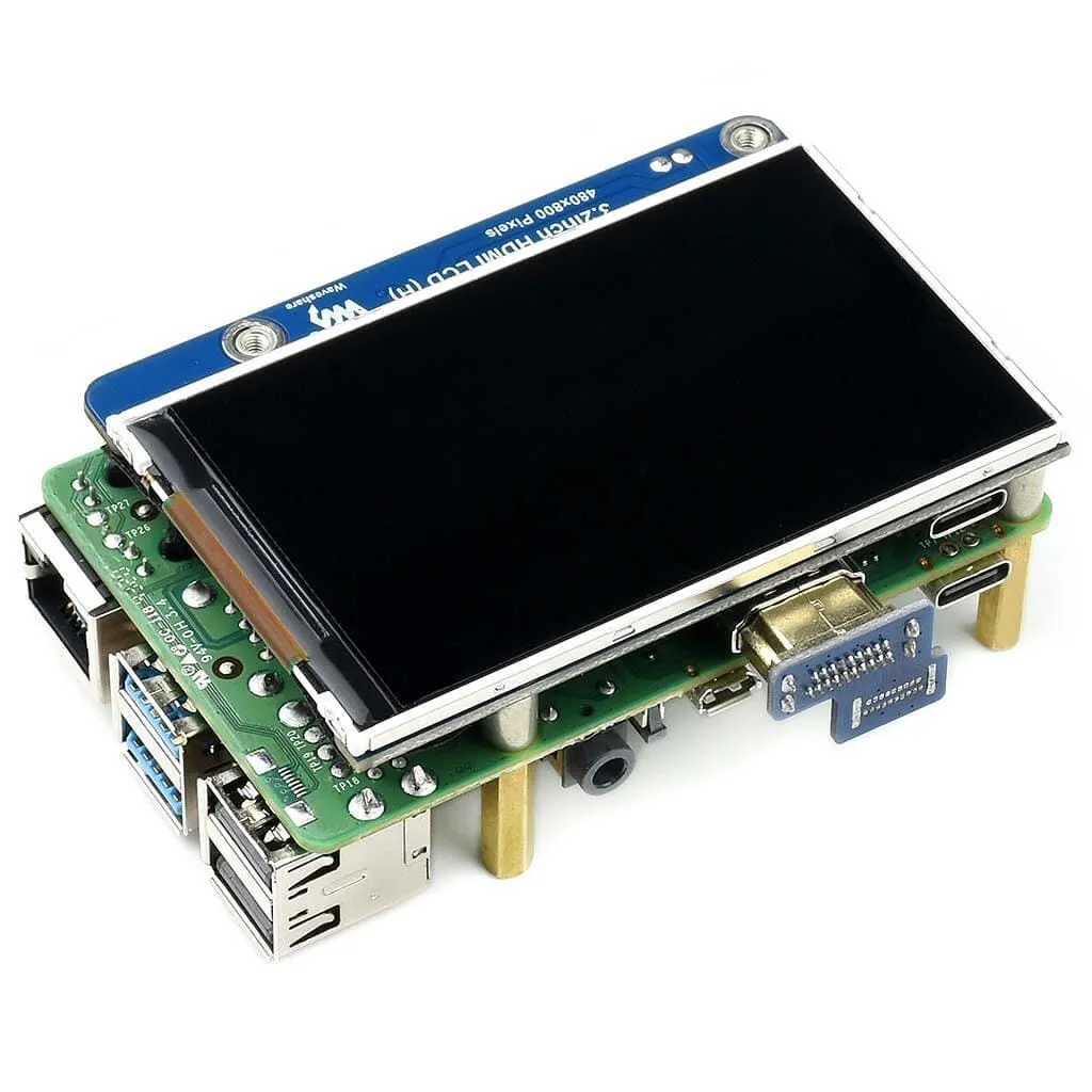 3.2" IPS HDMI LCD Display for Raspberry Pi (800x480)