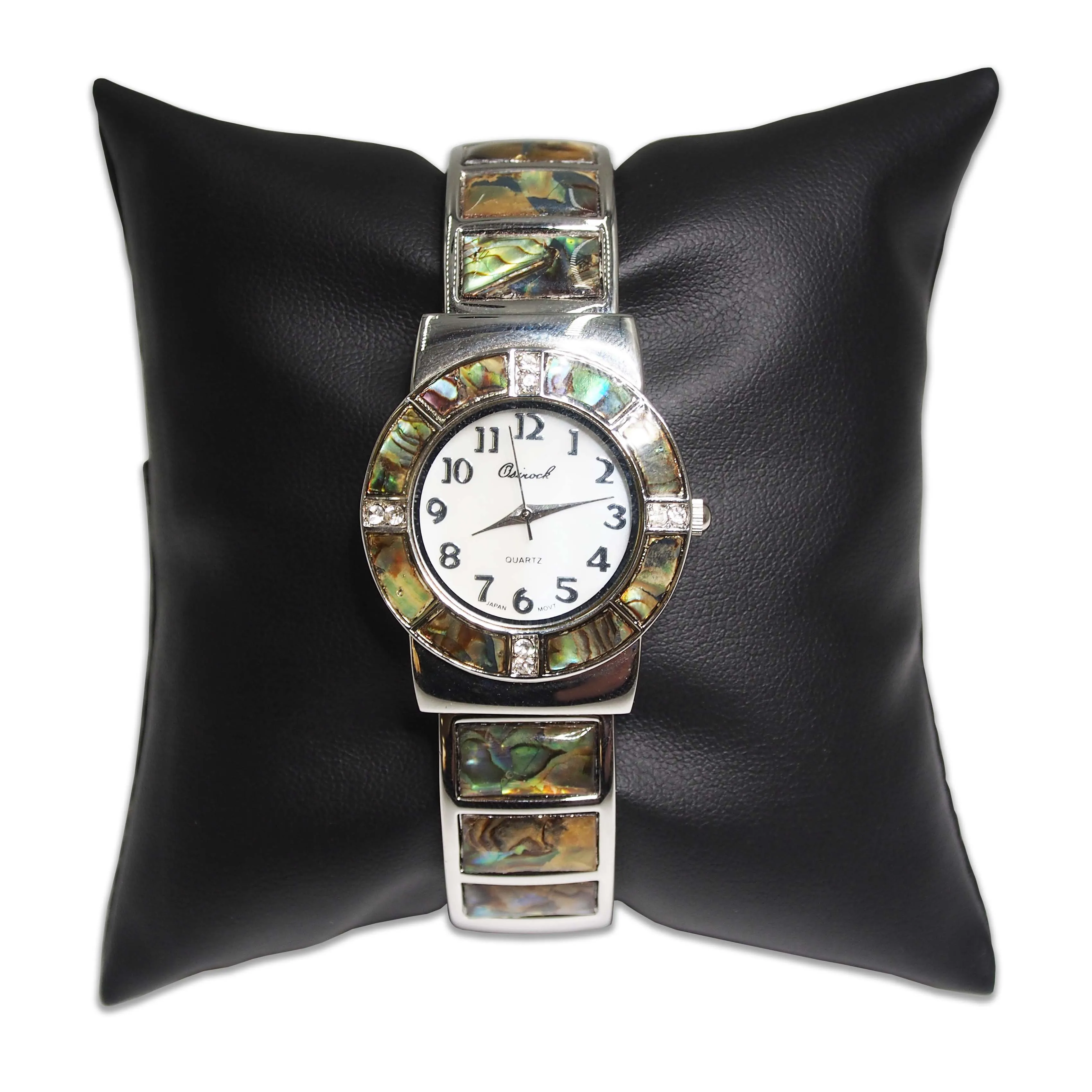 4" Black Leatherette Pillow Displays