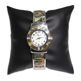4" Black Leatherette Pillow Displays