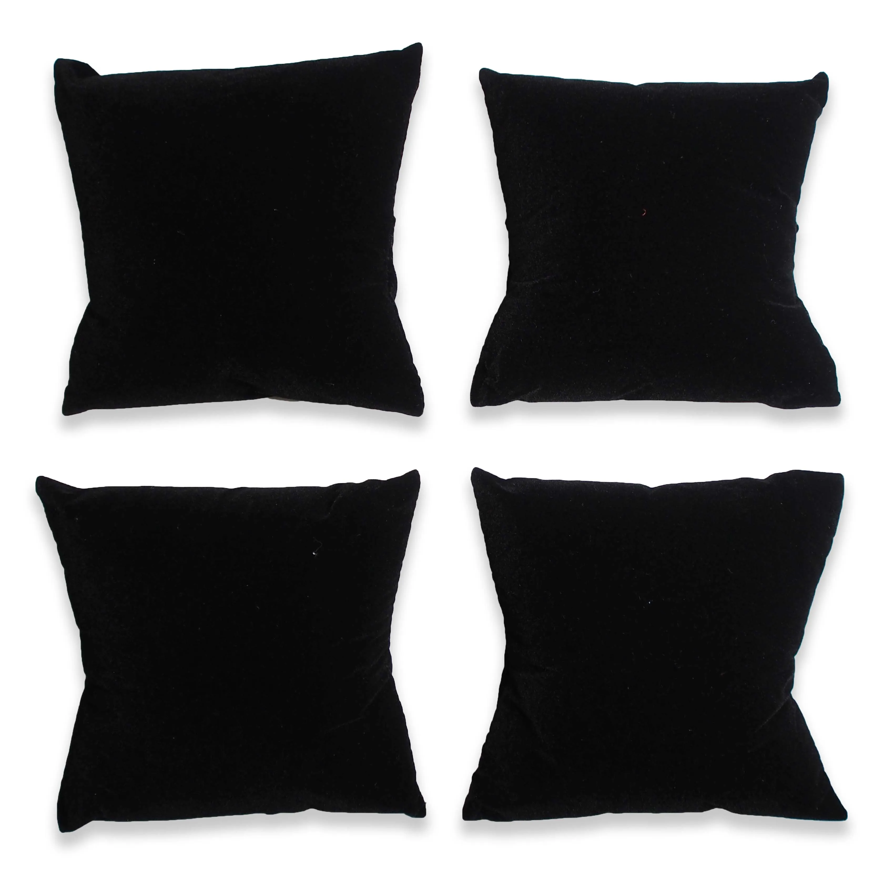 4" Black Velvet Pillow Displays