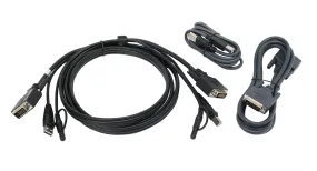 6 ft. Dual View DVI, USB KVM Cable Kit with Audio (TAA)