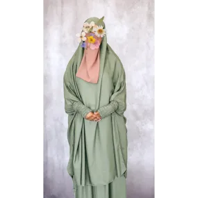 Aisha Two Piece Jilbaab - Green Tea