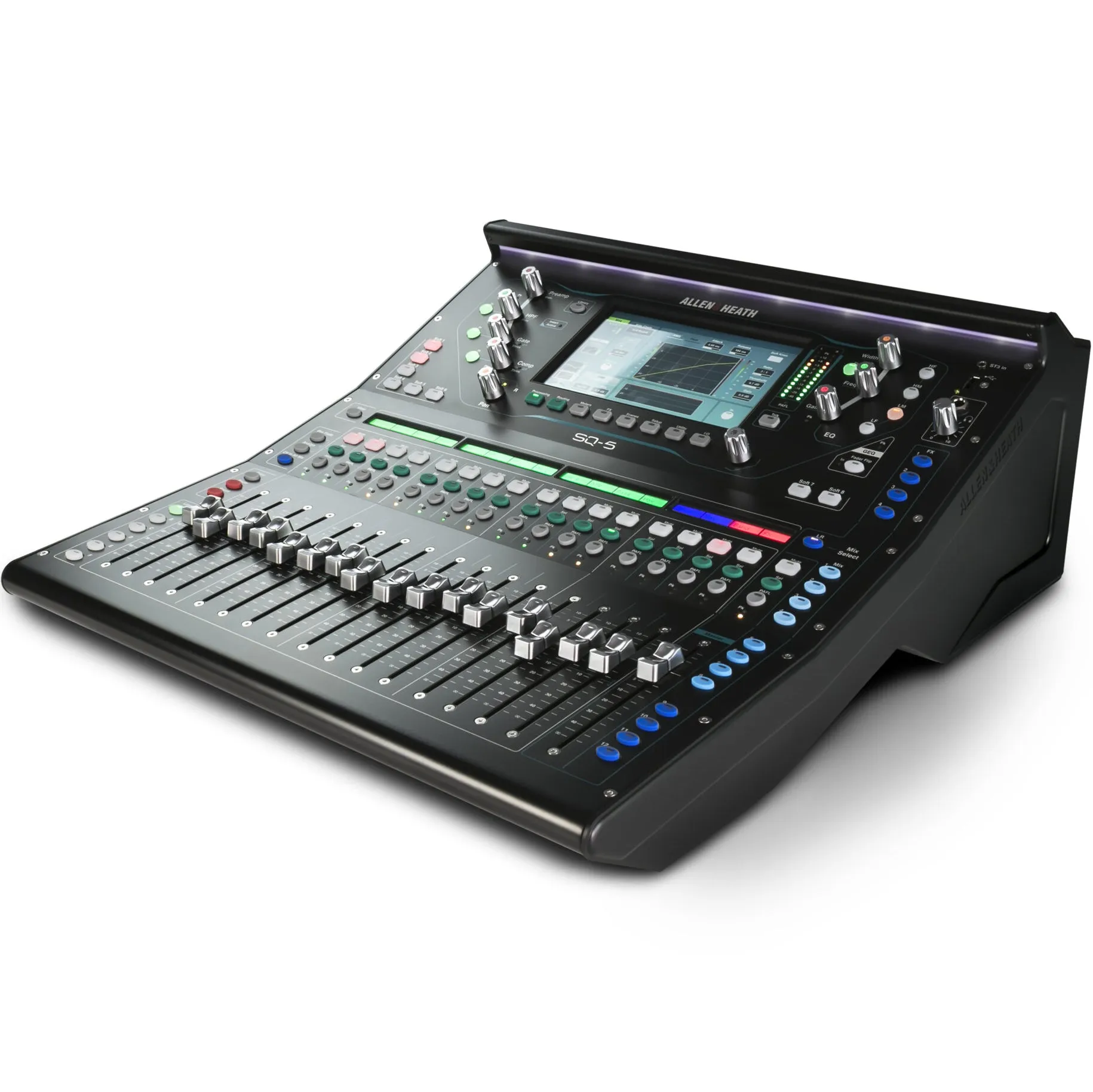 Allen & Heath SQ-5 Compact Digital Mixer, 96kHz XCVI FPGA processing, 17 Faders, 16 Onboard Preamps