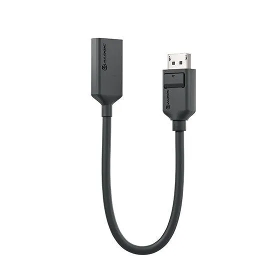 ALOGIC Elements Series DisplayPort to HDMI Active Adapter | 4K | Male to Female | 20cm (EL2DPHD4K-ADP)