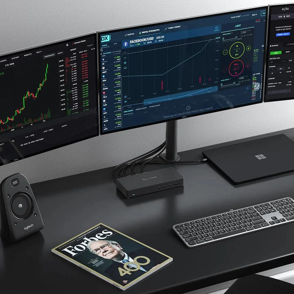 ALOGIC MA3 USB-C 4K Triple Display DP Alt Mode Docking Station with 100W Power Delivery