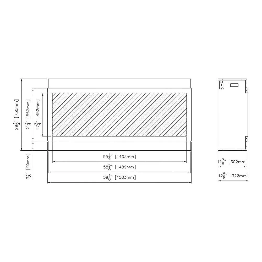 Amantii 60-in Panorama XT Smart Linear Electric Fireplace