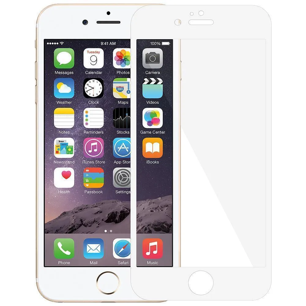 Amzer® Kristal™ Tempered Glass HD Edge2Edge Screen Protector - White