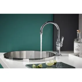 Artifacts Swing Spout Single-Handle Standard Kitchen Faucet in Polished Chrome