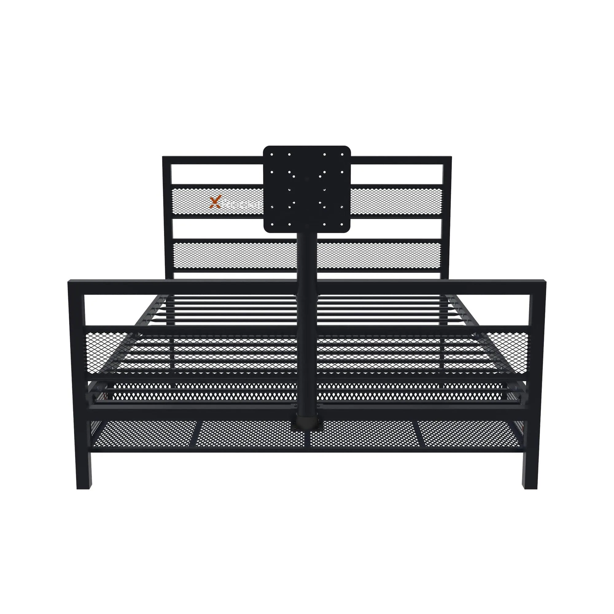 Basecamp LED Gaming Bed with XL TV Mount, Black, Full