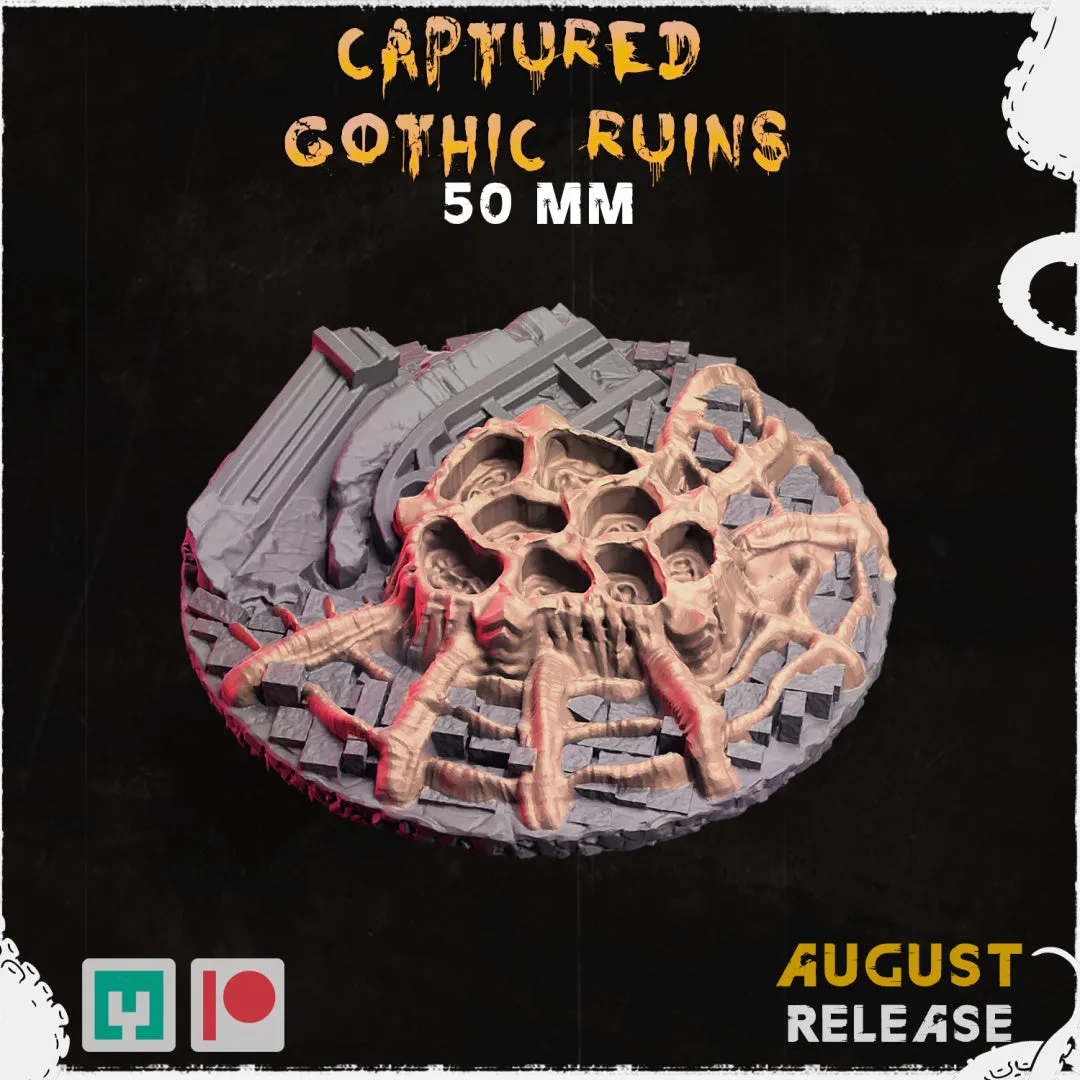 BASES - Captured Gothic Ruins Alien Covered ruins bases