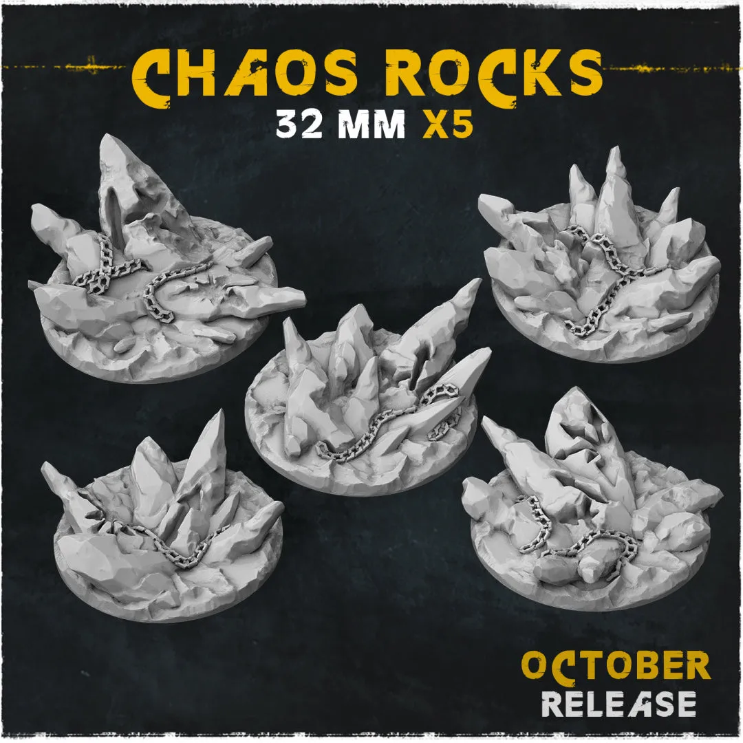 BASES - Chaos Rocks for wargames and tabletop