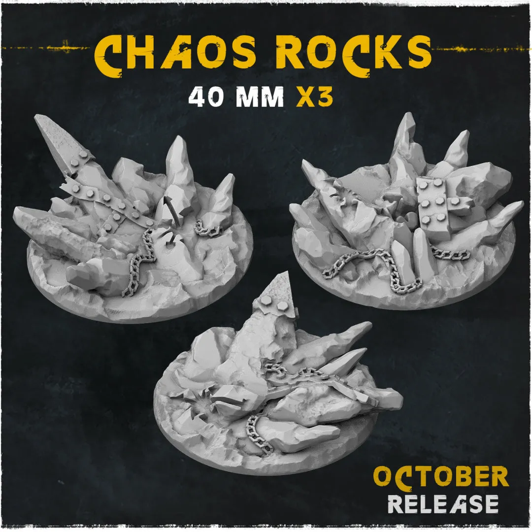 BASES - Chaos Rocks for wargames and tabletop