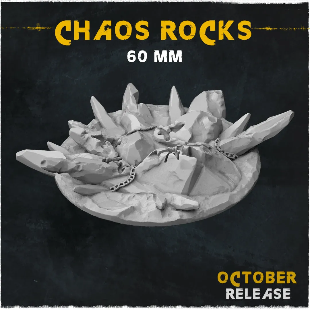 BASES - Chaos Rocks for wargames and tabletop