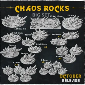BASES - Chaos Rocks for wargames and tabletop