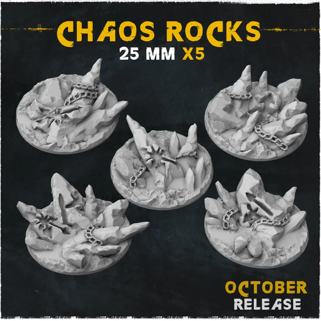 BASES - Chaos Rocks for wargames and tabletop