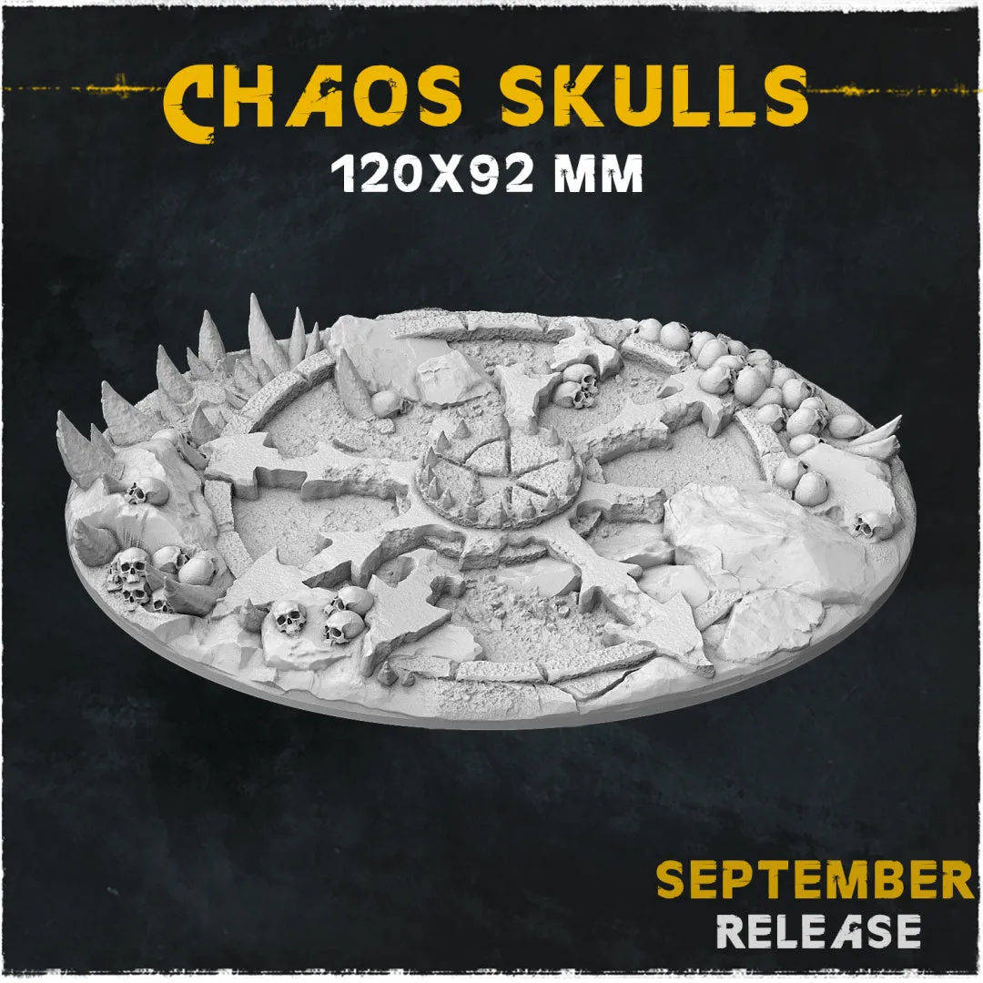 BASES - Chaos Skulls for wargames and tabletop