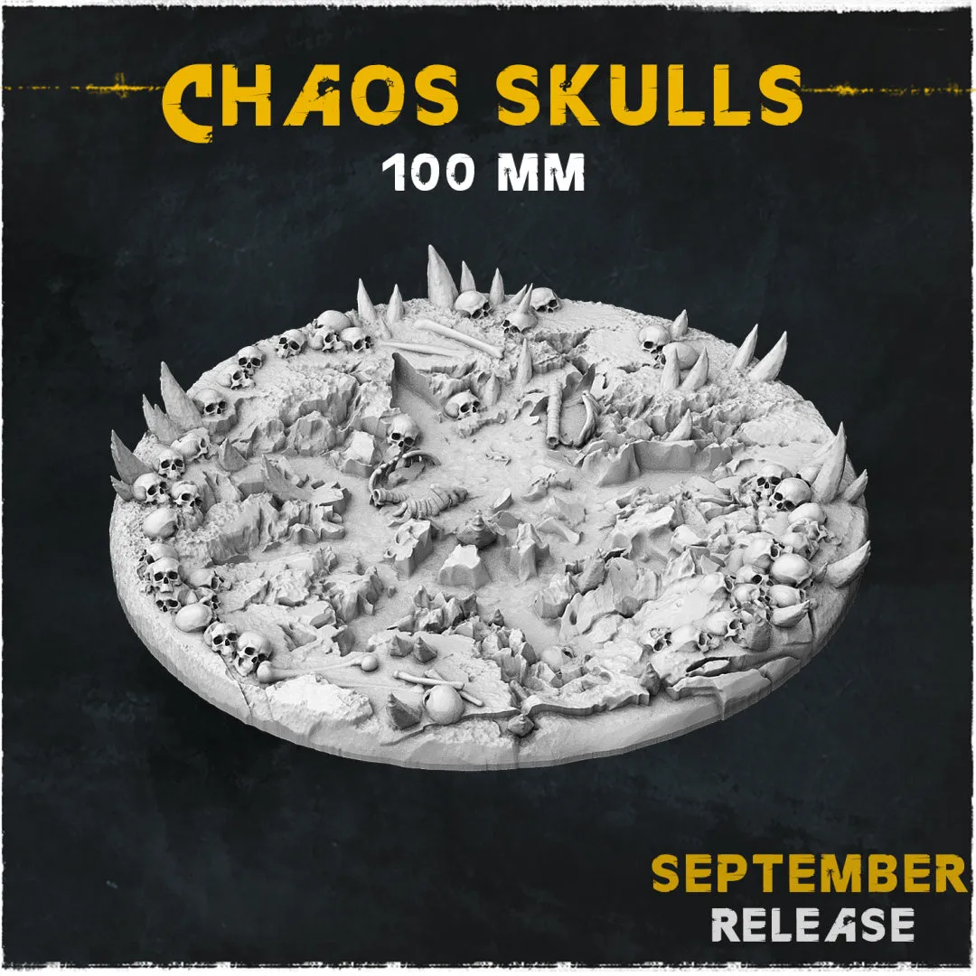 BASES - Chaos Skulls for wargames and tabletop