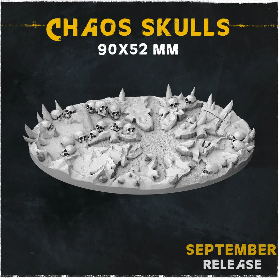 BASES - Chaos Skulls for wargames and tabletop