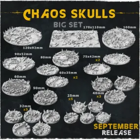 BASES - Chaos Skulls for wargames and tabletop