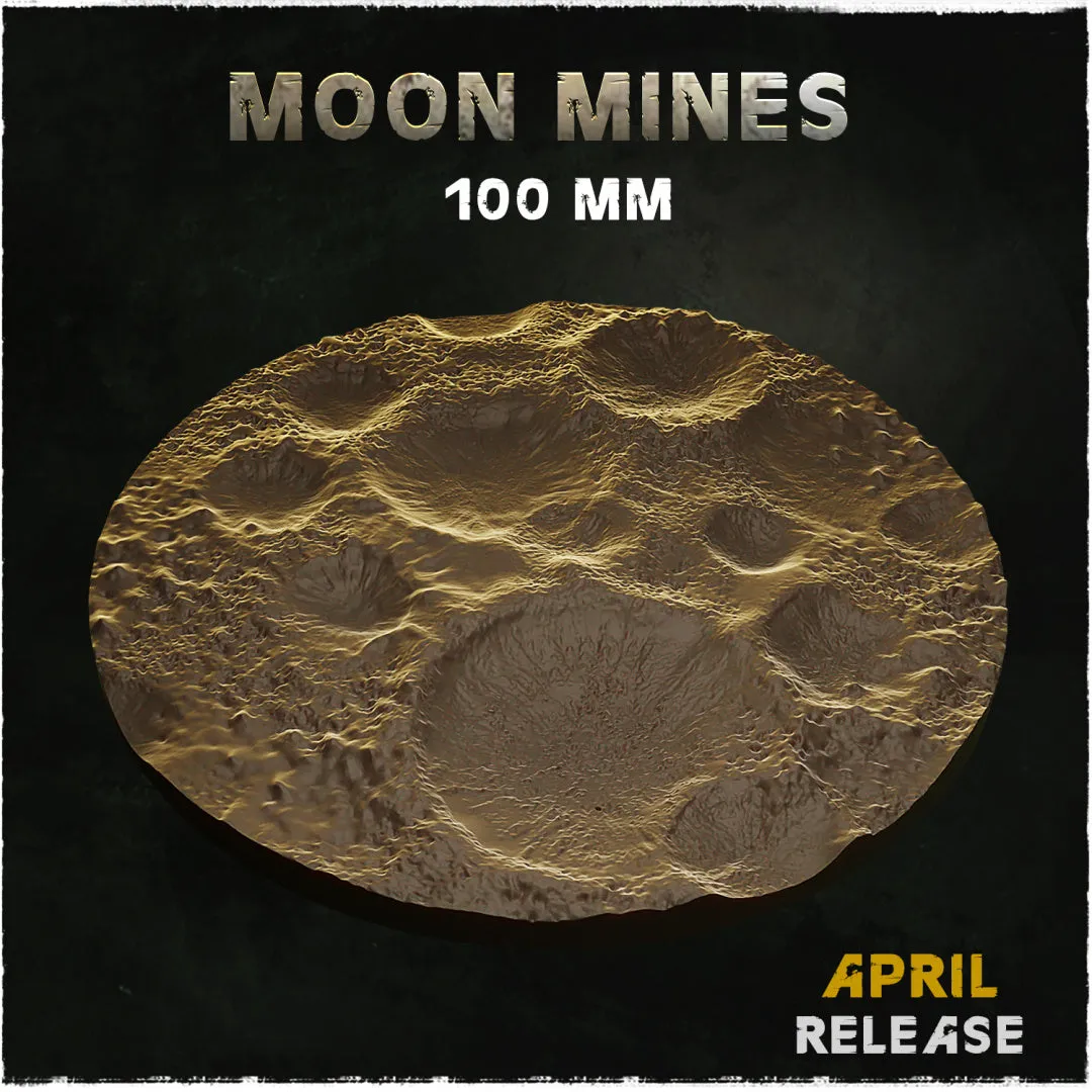 BASES - MOON MINES for wargames and tabletop