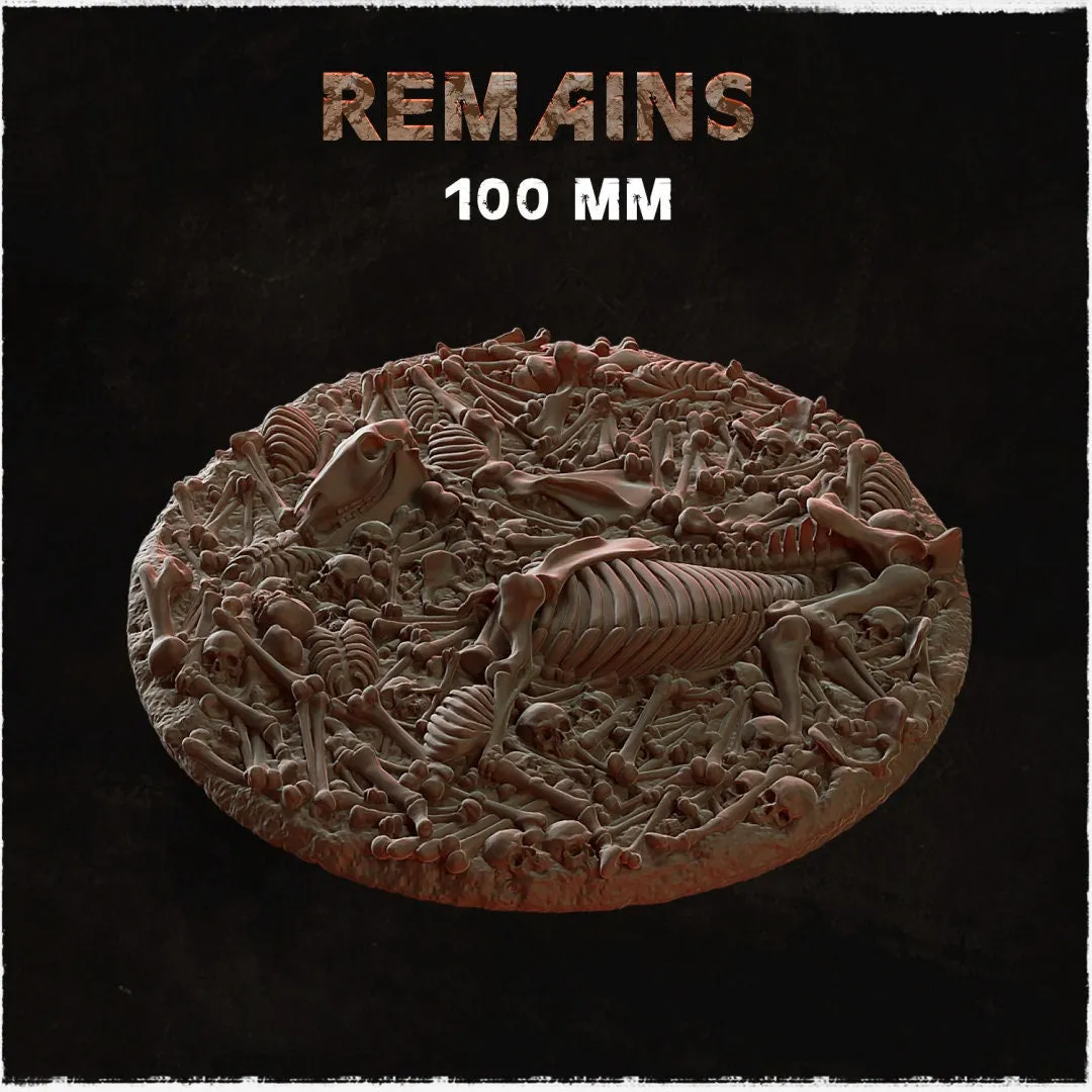 BASES - REMAINS themed Bone Covered Grimdark bases