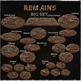 BASES - REMAINS themed Bone Covered Grimdark bases