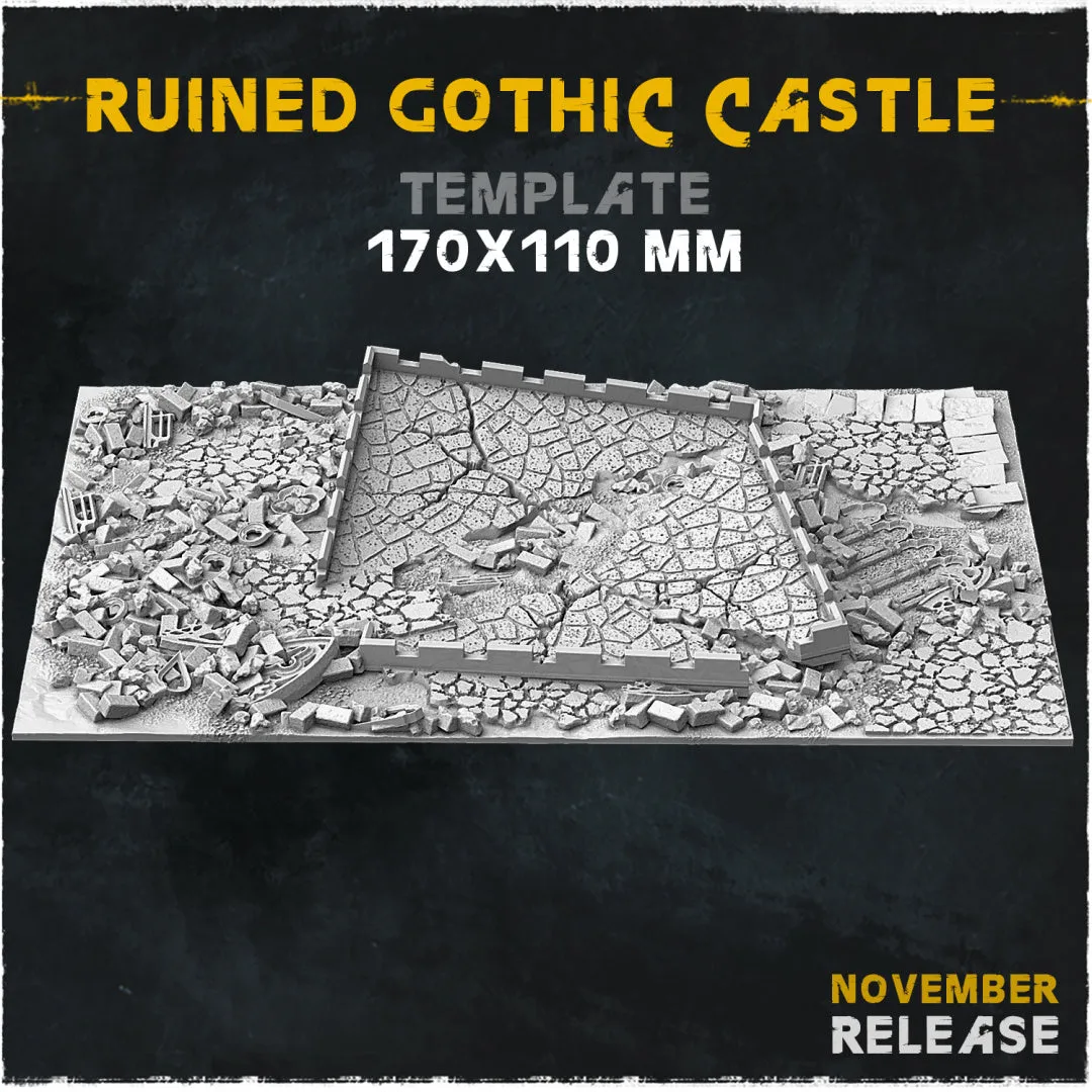 BASES - Ruined Gothic Castle themed Medieval ruins bases