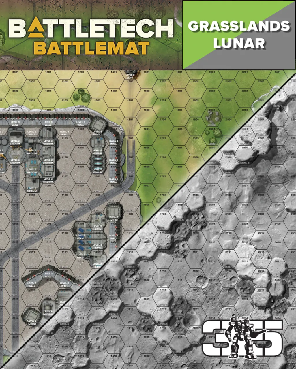 BattleTech: Battlemat Grasslands/Lunar