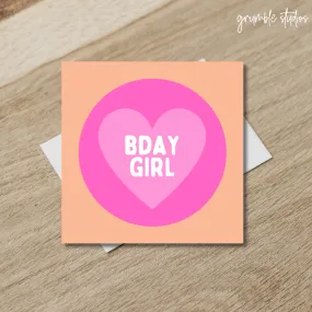 Birthday Girl Card
