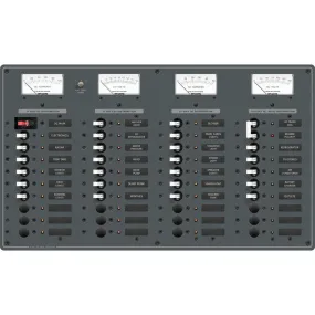 Blue Sea 8095 AC Main  8 Positions / DC Main  29 Positions Toggle Circuit Breaker Panel   (White Switches) [8095]
