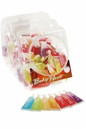 Body Heat Warming Massage Lotion - 120 Piece Fishbowl - 10 ml Pillows
