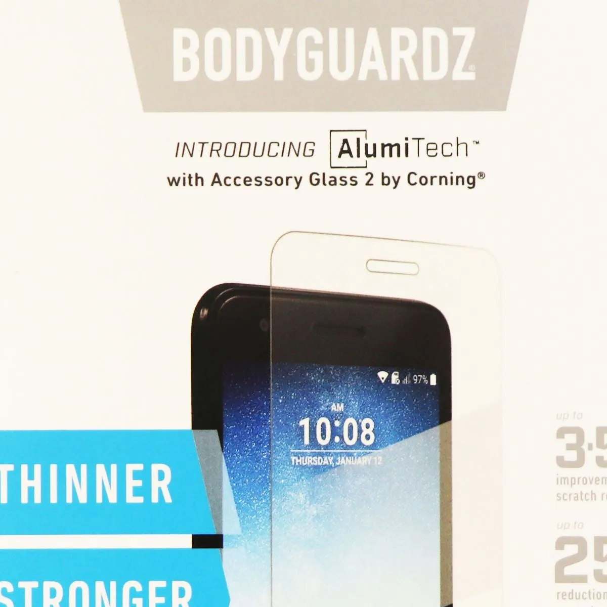 BodyGuardz Pure 2 Series Tempered Glass Screen for LG Phoenix 3 - Clear