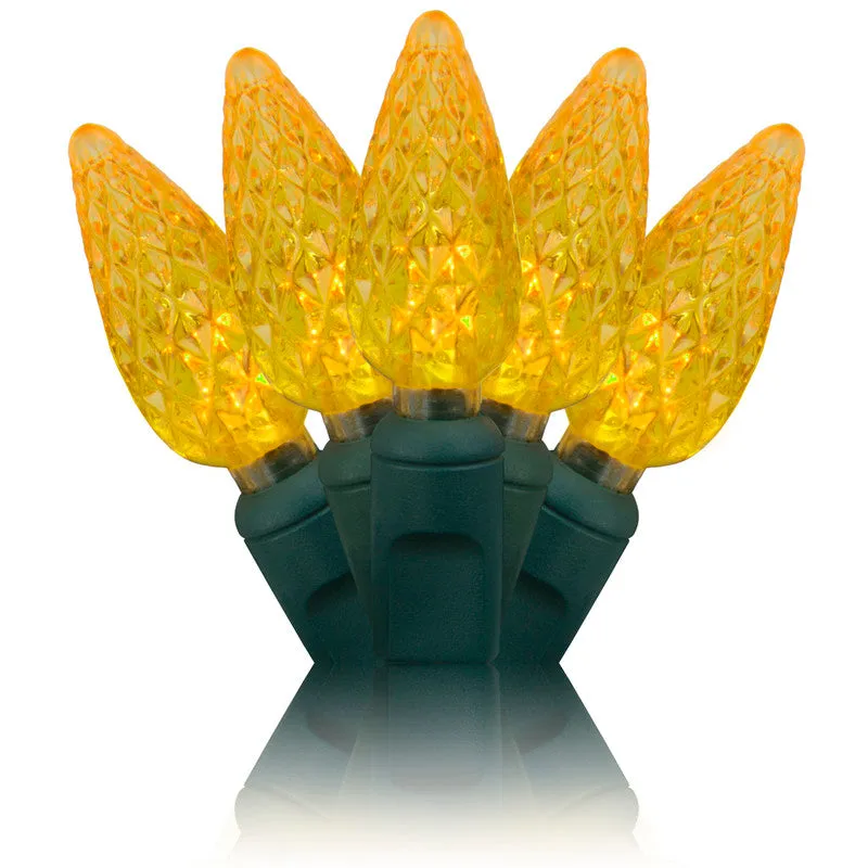 C6 LED Christmas Lights 35L Yellow