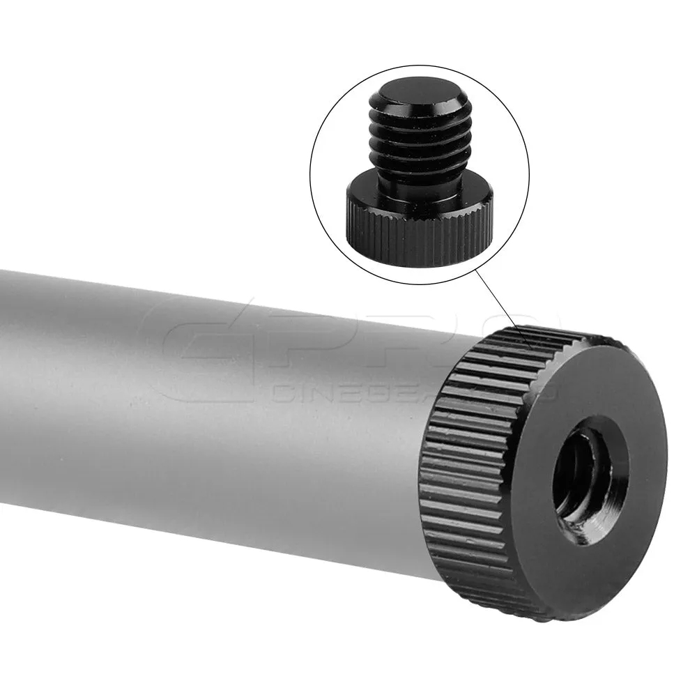 CGPro 15mm Aluminum Rod  Extension M12 Thread 4-18 inch (Pair)
