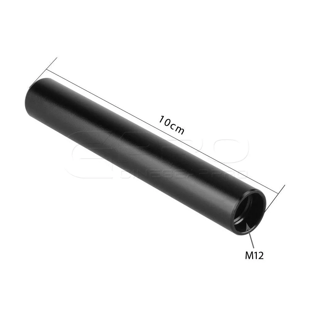CGPro 15mm Aluminum Rod  Extension M12 Thread 4-18 inch (Pair)