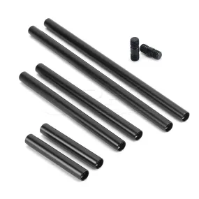 CGPro 15mm Aluminum Rod  Extension M12 Thread 4-18 inch (Pair)