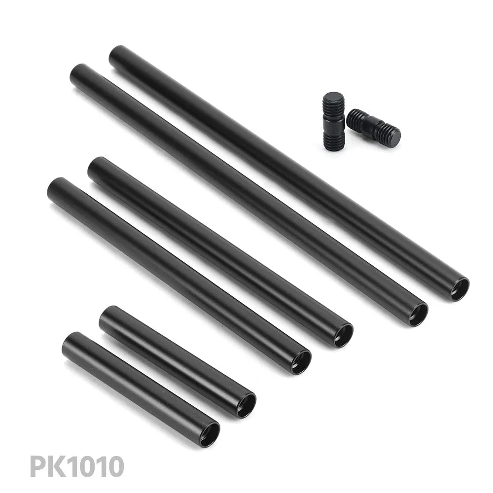 CGPro 15mm Aluminum Rod  Extension M12 Thread 4-18 inch (Pair)