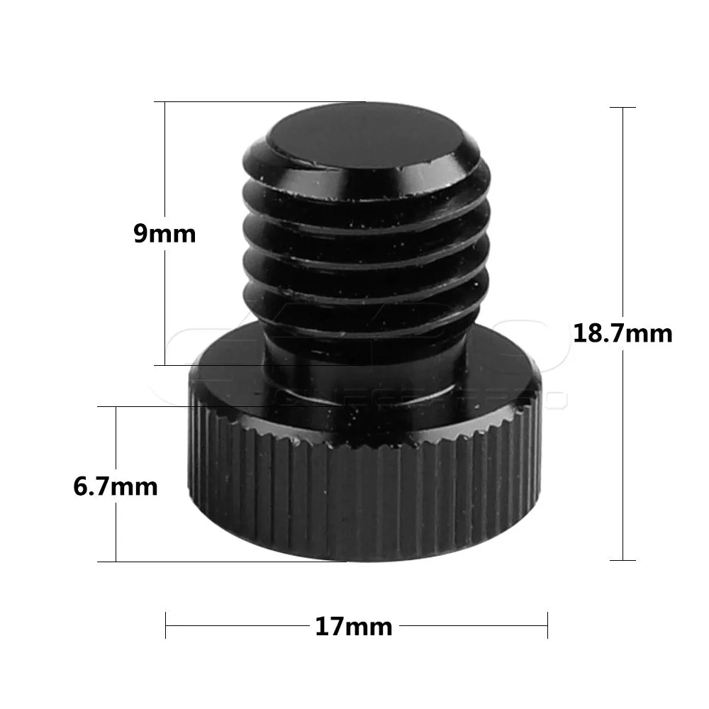 CGPro 15mm Aluminum Rod  Extension M12 Thread 4-18 inch (Pair)